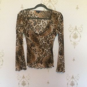 Rampage 💞 Leopard print Top 💞 size Small